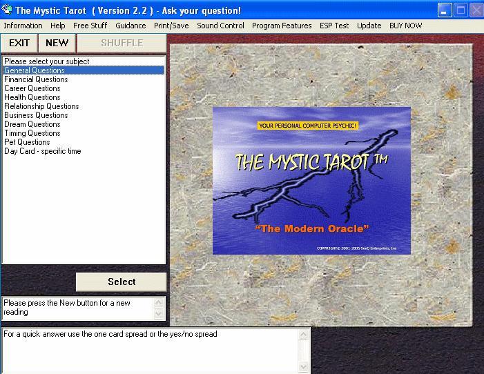 The Mystic Tarot PRO Screenshot